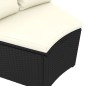 vidaXL Set de sofás de jardín 4 piezas y cojines ratán sintético negro vidaXL Set de sofás de jardín 4 piezas y cojines ratán sintético negro