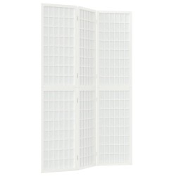 vidaXL Biombo plegable con 3 paneles estilo japonés blanco 120x170 cm