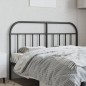 vidaXL Cabecero de metal negro 140 cm