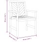 vidaXL Sillas de comedor de jardín 2 uds madera maciza acacia vidaXL Sillas de comedor de jardín 2 uds madera maciza acacia