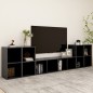 vidaXL Muebles de salón 5 piezas madera de ingeniería gris vidaXL Muebles de salón 5 piezas madera de ingeniería gris