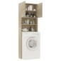 vidaXL Armario de lavadora madera color roble sonoma 64x25,5x190 cm