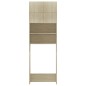 vidaXL Armario de lavadora madera color roble sonoma 64x25,5x190 cm