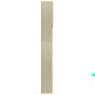 vidaXL Armario de lavadora madera color roble sonoma 64x25,5x190 cm
