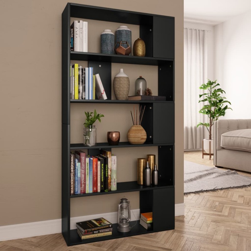 vidaXL Estantería/divisor madera contrachapada negro 80x24x159 cm vidaXL Estantería/divisor madera contrachapada negro 80x24x159 cm