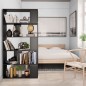 vidaXL Estantería/divisor madera contrachapada negro 80x24x159 cm vidaXL Estantería/divisor madera contrachapada negro 80x24x159 cm