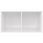 vidaXL Caja para discos vinilo madera contrachapada blanco 71x34x36cm vidaXL Caja para discos vinilo madera contrachapada blanco 71x34x36cm