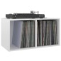 vidaXL Caja para discos vinilo madera contrachapada blanco 71x34x36cm vidaXL Caja para discos vinilo madera contrachapada blanco 71x34x36cm