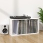 vidaXL Caja para discos vinilo madera contrachapada blanco 71x34x36cm vidaXL Caja para discos vinilo madera contrachapada blanco 71x34x36cm