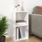 vidaXL Caja para discos vinilo madera contrachapada blanco 71x34x36cm vidaXL Caja para discos vinilo madera contrachapada blanco 71x34x36cm