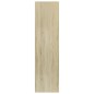 vidaXL Estantería libros madera contrachapada blanco roble 36x30x143cm