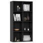 vidaXL Estantería/Aparador madera contrachapada negro 66x30x130 cm vidaXL Estantería/Aparador madera contrachapada negro 66x30x130 cm