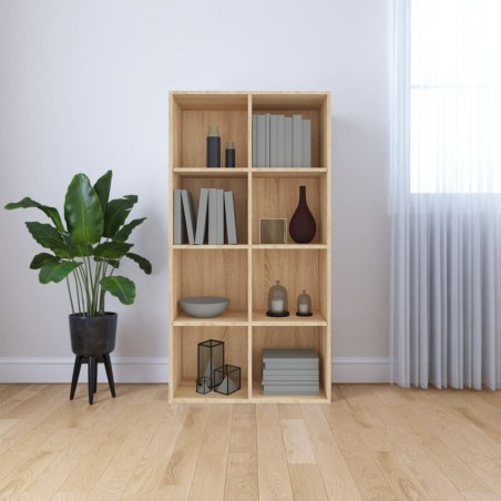 vidaXL Estantería/Aparador madera contrachapada roble 66x30x97,8 cm