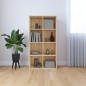 vidaXL Estantería/Aparador madera contrachapada roble 66x30x97,8 cm