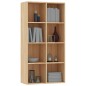vidaXL Estantería/Aparador madera contrachapada roble 66x30x97,8 cm