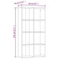vidaXL Estantería/Aparador madera contrachapada roble 66x30x97,8 cm