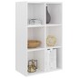 vidaXL Estantería/Aparador madera ingeniería blanco brillo 66x30x98 cm vidaXL Estantería/Aparador madera ingeniería blanco brillo 66x30x98 cm