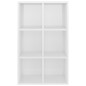 vidaXL Estantería/Aparador madera ingeniería blanco brillo 66x30x98 cm vidaXL Estantería/Aparador madera ingeniería blanco brillo 66x30x98 cm