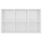 vidaXL Estantería/Aparador madera ingeniería blanco brillo 66x30x98 cm vidaXL Estantería/Aparador madera ingeniería blanco brillo 66x30x98 cm