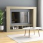 vidaXL Mueble de TV madera contrachapada color roble 152x22x113 cm vidaXL Mueble de TV madera contrachapada color roble 152x22x113 cm