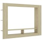 vidaXL Mueble de TV madera contrachapada color roble 152x22x113 cm vidaXL Mueble de TV madera contrachapada color roble 152x22x113 cm