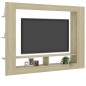 vidaXL Mueble de TV madera contrachapada color roble 152x22x113 cm vidaXL Mueble de TV madera contrachapada color roble 152x22x113 cm
