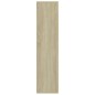 vidaXL Estantería de madera contrachapada blanco y roble 50x25x106 cm vidaXL Estantería de madera contrachapada blanco y roble 50x25x106 cm