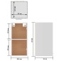 vidaXL Armario colgante cocina madera de ingeniería 29,5x31x60cm vidaXL Armario colgante cocina madera de ingeniería 29,5x31x60cm