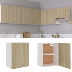 vidaXL Armario colgante cocina contrachapada color roble 50x31x60 cm