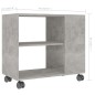 vidaXL Mesa auxiliar de madera contrachapada gris hormigón 70x35x55 cm vidaXL Mesa auxiliar de madera contrachapada gris hormigón 70x35x55 cm