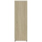 vidaXL Armario de baño madera contrachapada blanco y roble 30x30x95 cm