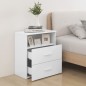 vidaXL Mesita de noche color blanco 50x32x60 cm vidaXL Mesita de noche color blanco 50x32x60 cm