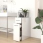 vidaXL Armario boticario madera ingeniería blanco brillo 20x45,5x60 cm vidaXL Armario boticario madera ingeniería blanco brillo 20x45,5x60 cm
