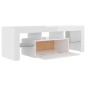 vidaXL Mueble de TV con luces LED blanco brillante 120x35x40 cm