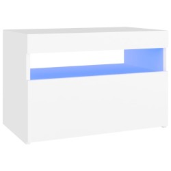 vidaXL Mueble de TV con luces LED blanco 60x35x40 cm