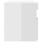 vidaXL Mueble de TV con luces LED blanco brillante 60x35x40 cm