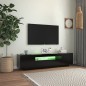 vidaXL Mueble de TV con luces LED negro 160x35x40 cm vidaXL Mueble de TV con luces LED negro 160x35x40 cm