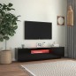 vidaXL Mueble de TV con luces LED negro 160x35x40 cm vidaXL Mueble de TV con luces LED negro 160x35x40 cm