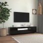 vidaXL Mueble de TV con luces LED negro 160x35x40 cm vidaXL Mueble de TV con luces LED negro 160x35x40 cm
