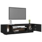 vidaXL Mueble de TV con luces LED negro 160x35x40 cm vidaXL Mueble de TV con luces LED negro 160x35x40 cm