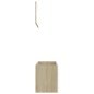 vidaXL Set de muebles de baño 2 pzas madera contrachapada blanco roble