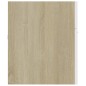 vidaXL Set de muebles de baño 2 pzas madera contrachapada blanco roble