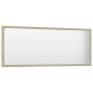 vidaXL Set de muebles de baño 2 pzas madera contrachapada blanco roble