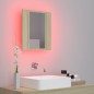 vidaXL Armario espejo de baño LED acrílico roble Sonoma 40x12x45 cm vidaXL Armario espejo de baño LED acrílico roble Sonoma 40x12x45 cm