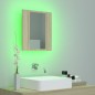 vidaXL Armario espejo de baño LED acrílico roble Sonoma 40x12x45 cm vidaXL Armario espejo de baño LED acrílico roble Sonoma 40x12x45 cm