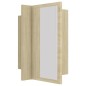 vidaXL Armario espejo de baño LED acrílico roble Sonoma 40x12x45 cm vidaXL Armario espejo de baño LED acrílico roble Sonoma 40x12x45 cm