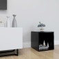 vidaXL Mueble para TV madera contrachapada negro 37x35x37 cm vidaXL Mueble para TV madera contrachapada negro 37x35x37 cm