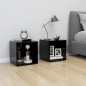 vidaXL Mueble para TV madera contrachapada negro 37x35x37 cm vidaXL Mueble para TV madera contrachapada negro 37x35x37 cm