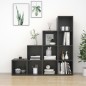 vidaXL Muebles de salón 4 piezas madera de ingeniería gris vidaXL Muebles de salón 4 piezas madera de ingeniería gris