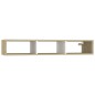 vidaXL Estantería pared madera contrachapada blanco roble 102x30x17 cm vidaXL Estantería pared madera contrachapada blanco roble 102x30x17 cm
